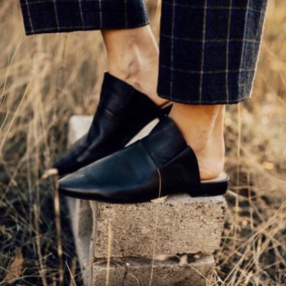 Free People Black Slides 37